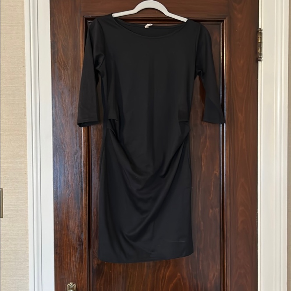 Pink blush maternity basic black dress - Sz Small